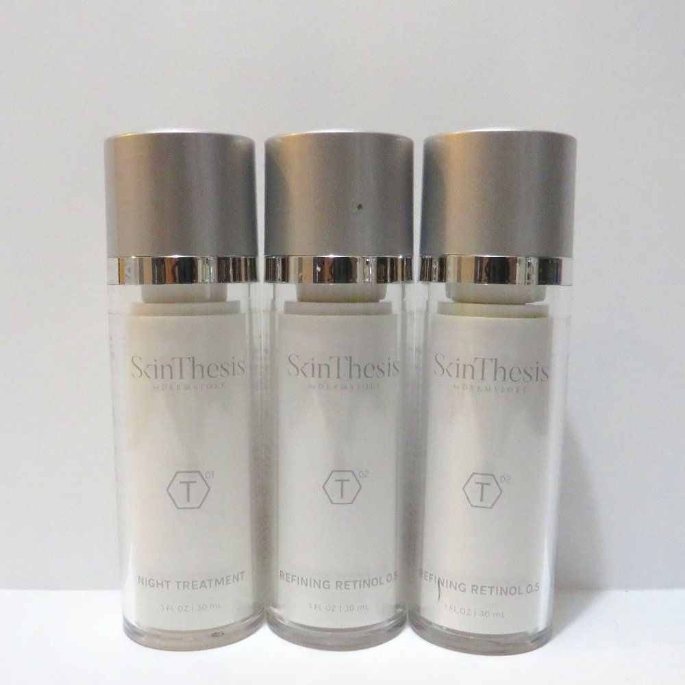 SKINTHESIS BY DERMSTORE  NIGHT TREATMENT 1 OZ 3 PC LOT